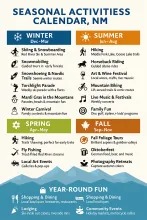 Seasonal Activities Calendar – Red River, NM