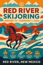 Skijoring in Red River 2026