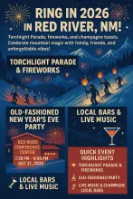 Ring in 2026 in Red River NM December 31, 2025