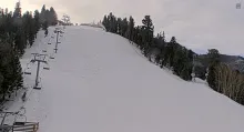 I love the sight of freshly groomed snow in the morning