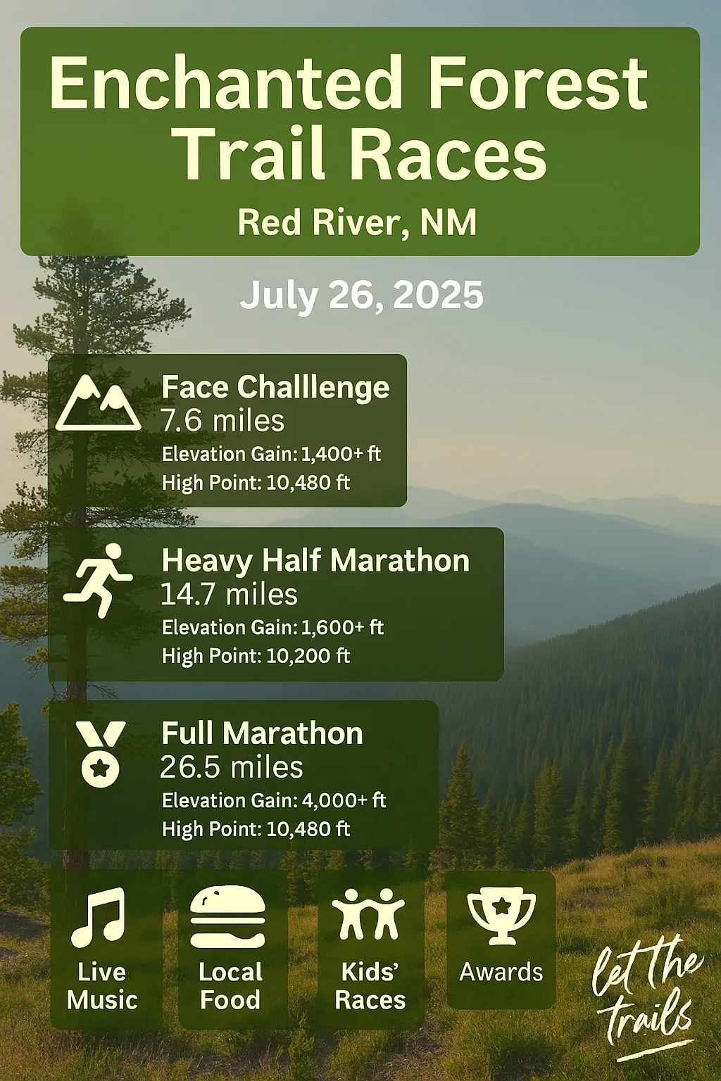 Enchanted Forest Trail Races July 25, 2026
